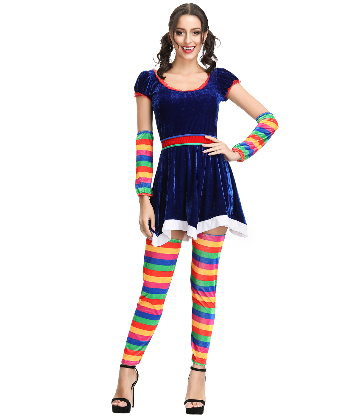 F1909 sexy clown costume for women